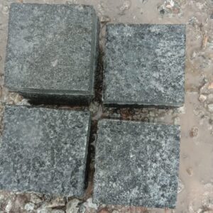Black Natural Granite Cobblestone
