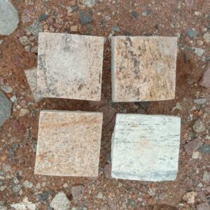 Yellow Natural Granite Cobblestone