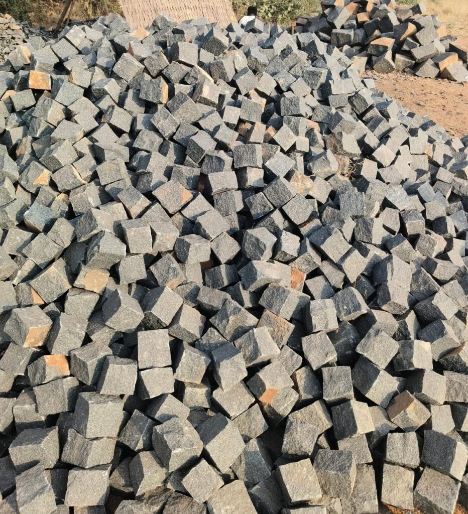 Black Granite Cobblestone lot
